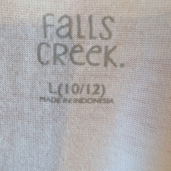 Falls Creek Pink and White Casual Sundress with Sequined Heart - Picture 9 of 9